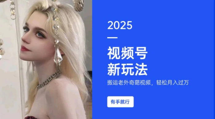 搬运老外奇葩视频，撸视频号分成计划收益，每天只需一小时，新手小白轻松月入过W-副业心选