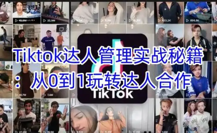 Tiktok达人管理实战秘籍：从0到1玩转达人合作 - 副业心选-副业心选