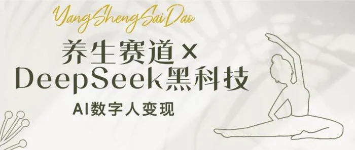 （14489期）养生赛道×DeepSeek黑科技：AI数字人变现，小白也能月入过万-副业心选
