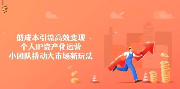 低成本引流高效变现，个人IP资产化运营，小团队撬动大市场新玩法-副业心选