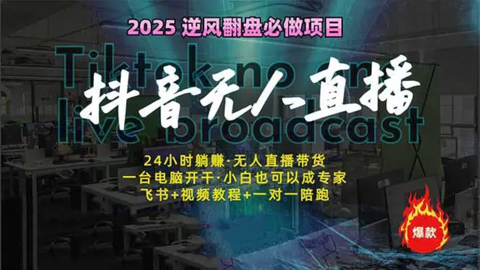 （14539期）抖音无人直播新风口：轻松实现睡后收入，一人管理多设备，24小时不间断…-副业心选