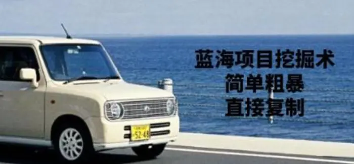 蓝海项目挖掘术，简单粗暴，直接复制 - 副业心选-副业心选