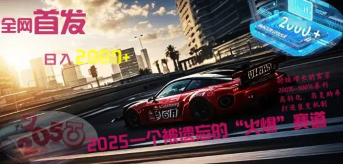 全网首发：2025一个被遗忘的“火爆”赛道轻松日入多张 - 副业心选-副业心选