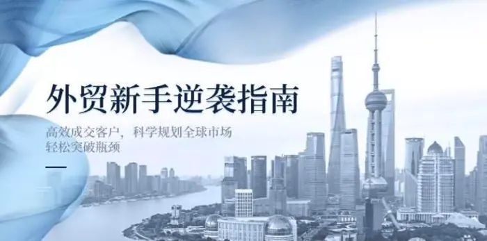 外贸新手逆袭指南：高效成交客户，科学规划全球市场，轻松突破瓶颈 - 副业心选-副业心选