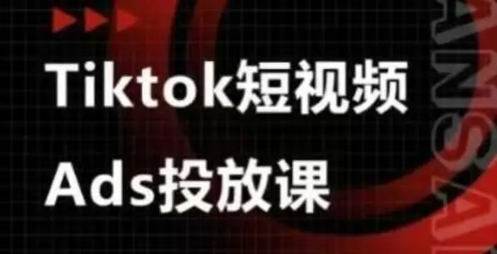 Ads视频投放课，tiktok短视频广告投放课 - 副业心选-副业心选