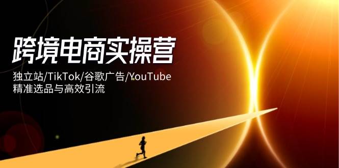 跨境电商实操营：独立站/TikTok/谷歌广告/YouTube，精准选品与高效引流 - 副业心选-副业心选