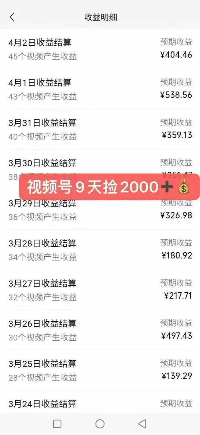 图片[6]-（14425期）全新托管躺赚项目，微信视频号公众号托管代运营，每天五分钟，收益大几百 - 副业心选-副业心选