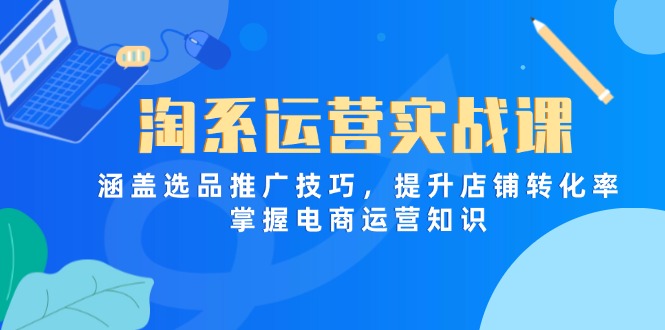 （14427期）淘系运营实战课，涵盖选品推广技巧，提升店铺转化率，掌握电商运营知识 - 副业心选-副业心选