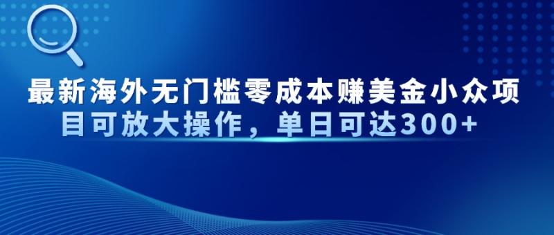 （14542期）最新海外无门槛零成本赚美金小众项目可放大操作，单日可达300+ - 副业心选-副业心选