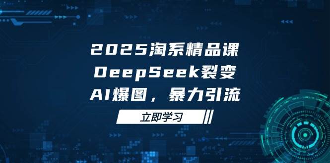 2025无界精品课，DeepSeek裂变，AI爆图，暴力引流助力淘系运营-副业心选