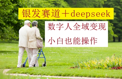 银发赛道+deepseek数字人全域变现，小白也能操作 - 副业心选-副业心选