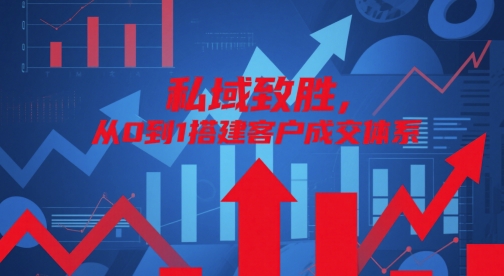 私域致胜，从0到1搭建客户成交体系 - 副业心选-副业心选