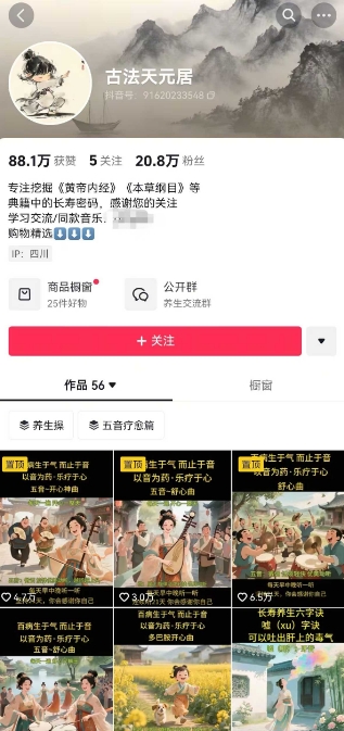 图片[2]-古法五音养生教程，五音疗愈的视频的制作方法，2-4小时就能学会，作者10天涨粉10W - 副业心选-副业心选