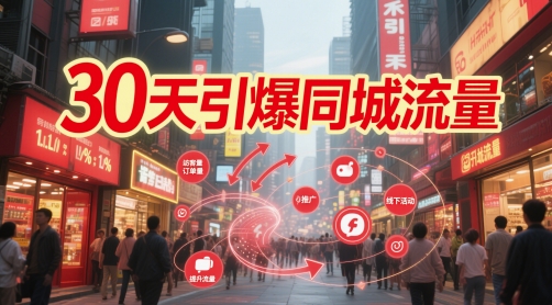 30天引爆同城流量：团购篇 认知篇 流量篇 来客篇 达人篇 老板人设IP篇 投流篇 - 副业心选-副业心选