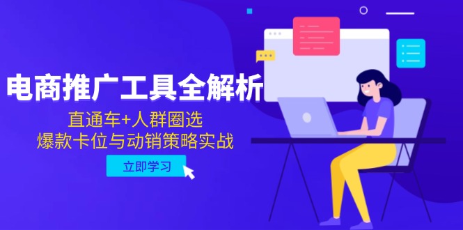 （14866期）电商推广工具全解析，直通车+人群圈选，爆款卡位与动销策略实战-副业心选