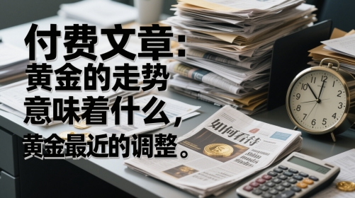 付费文章：黄金的走势意味着什么，如何看待黄金最近的调整-副业心选