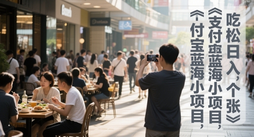 支付宝蓝海小项目，吃饭逛街拍个照，轻松日入1张 - 副业心选-副业心选