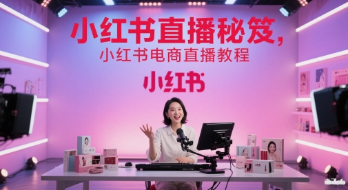小红书直播秘笈，小红书电商直播教程-副业心选