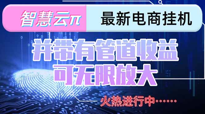 智慧云π电脑挂机单机每天收益300—500+ 并带有团队管道收益 可无限放大-副业心选