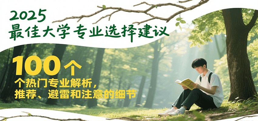 2025最佳大学专业选择建议，100个热门专业解析，推荐、避雷和注意的细节-副业心选