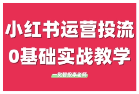 小红书运营投流，小红书广告投放从0到1的实战课，学完即可开始投放(更新) - 副业心选-副业心选
