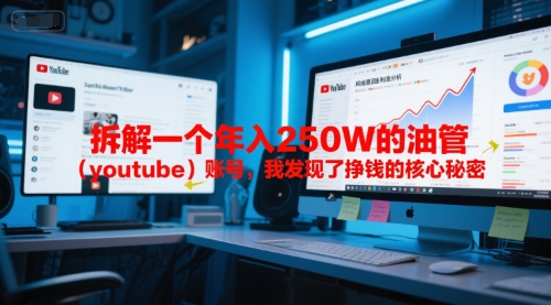 付费文章：拆解一个年入250W的油管(youtube)账号，我发现了挣钱的核心秘密-副业心选