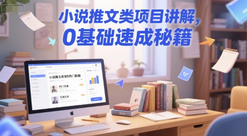 小说推文类项目讲解，0 基础速成秘籍-副业心选