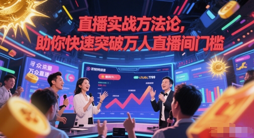 直播实战方法论，助你快速突破万人直播间门槛-副业心选