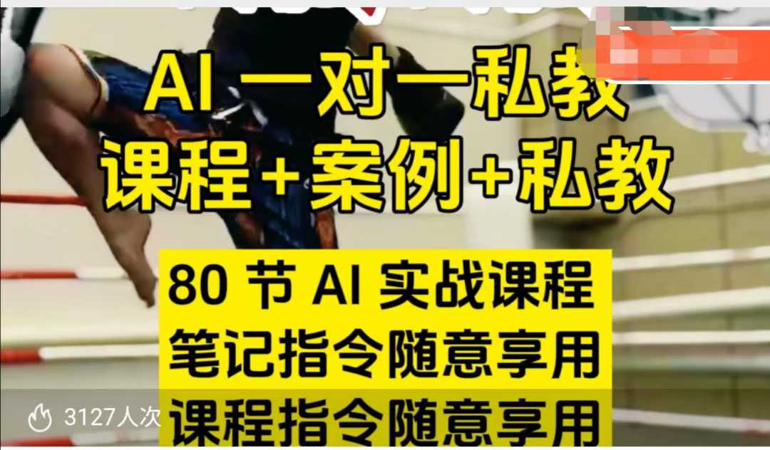 AI指令实战课，课程+案例，80节AI实战课程，笔记指令随意享用，课程指令随意享用(更新7月)-副业心选
