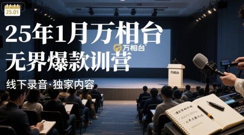 25年1月万相台无界爆款特训营线下录音-副业心选