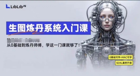 LibLibAI哩布哩布生图炼丹系统入门课，从生图到炼丹，只学这一门就够了-副业心选