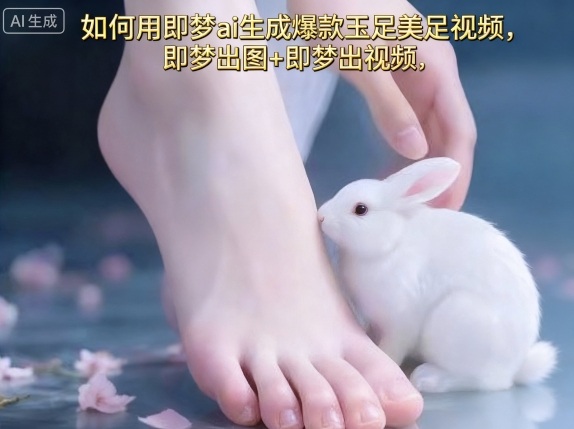 如何用即梦ai生成爆款玉足美足视频，即梦出图+即梦出视频，快速涨粉 - 副业心选-副业心选