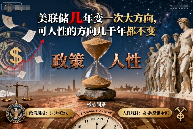 付费文章：美联储几年变一次大方向，可人性的方向几千年都不变-副业心选
