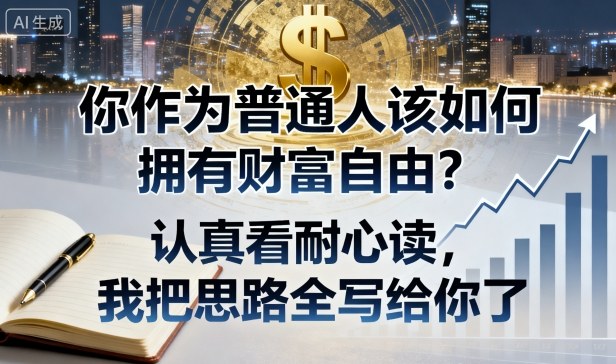 付费文章：你作为普通人该如何拥有财富自由？认真看耐心读，我把思路全写给你了 - 副业心选-副业心选