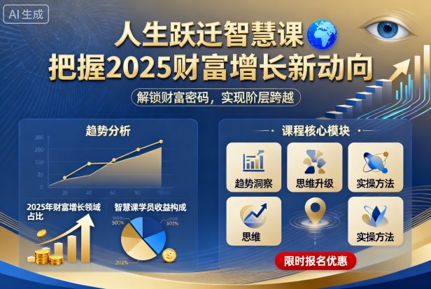 人生跃迁智慧课，把据2025财富增长新动向-副业心选