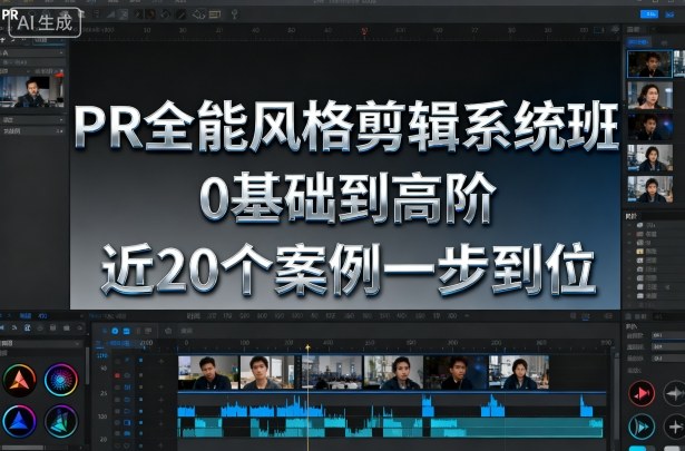 PR全能风格剪辑系统班，0基础到高阶，近20个案例一步到位-副业心选