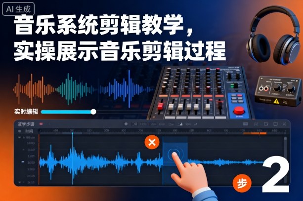 音乐系统剪辑教学，实操展示音乐剪辑过程-副业心选