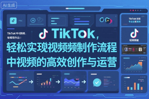 TikTok中视频制做流程，轻松实现Tk中视频的高效创作与运营 - 副业心选-副业心选
