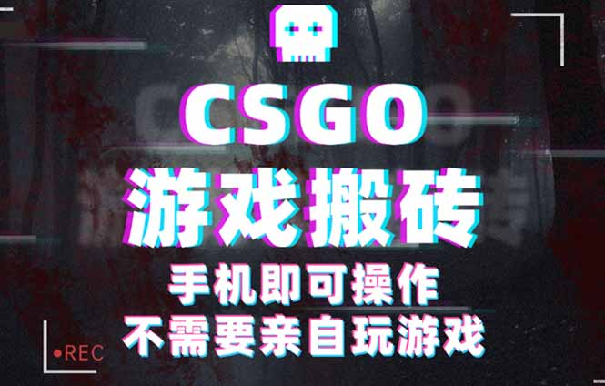 CSGO游戏挂机捡漏，单日扫货500+，年底小高峰上车可吃肉，手机即可操作…-副业心选