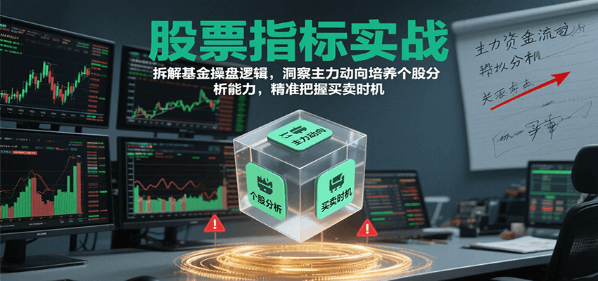 股票指标实战，基金操盘逻辑拆解，洞察主力动向培养个股分析能力把握买卖时机(更新)-副业心选