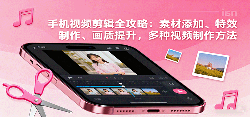 手机视频剪辑全攻略：素材添加、特效制作、画质提升，多种视频制作方法-副业心选
