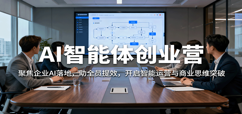AI智能体创业营：聚焦企业AI落地，助全员提效，开启智能运营与商业思维突破-副业心选