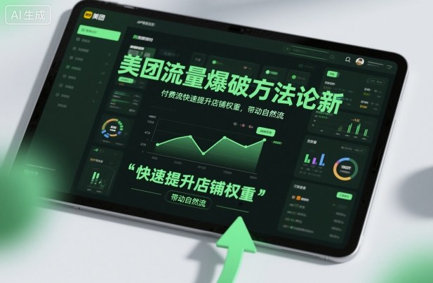 美团流量爆破方法论，付费流快速提升店铺权重，带动自然流-副业心选