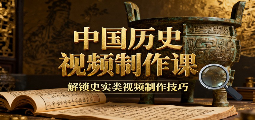 中国历史视频制作课：疆域地图集+参考文案+练习素材，解锁史实类视频制作技巧-副业心选