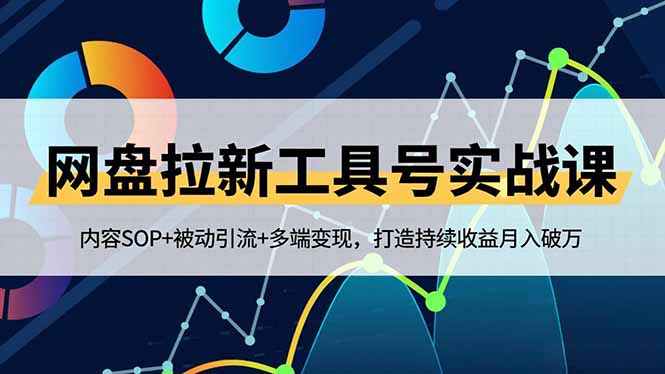 网盘拉新工具号实战课，内容SOP+被动引流+多端变现，打造持续收益月入破万-副业心选