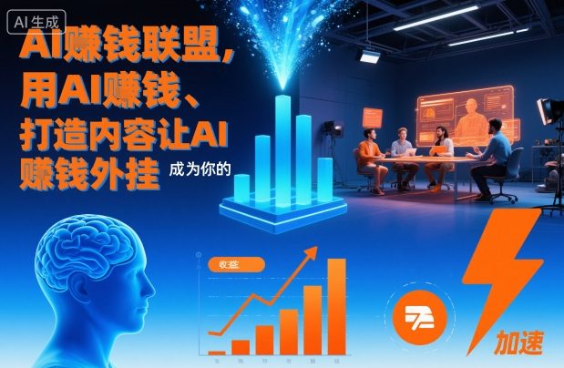 AI賺钱联盟，用AI賺钱、打造内容让AI成为你的賺钱外挂 - 副业心选-副业心选