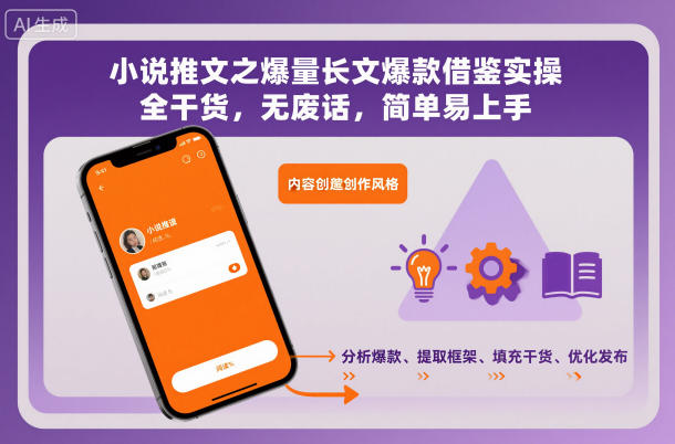 小说推文之爆量长文爆款借鉴实操，全干货，无废话，简单易上手-副业心选