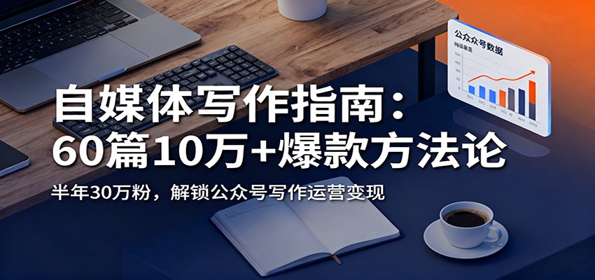 自媒体写作指南：60篇10万+爆款方法论，半年30万粉，解锁公众号写作运营变现-副业心选