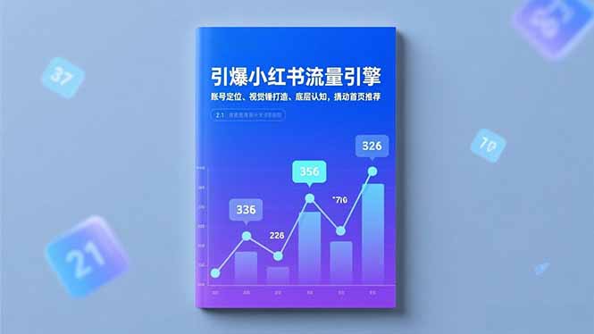 引爆小红书流量引擎，账号定位、视觉锤打造、底层认知，撬动首页推荐-副业心选