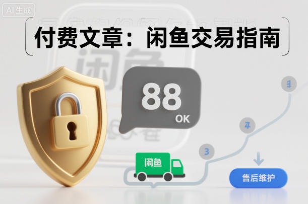 付费文章：闲鱼交易指南，怎么才能降低被坑被马扁的概率 - 副业心选-副业心选